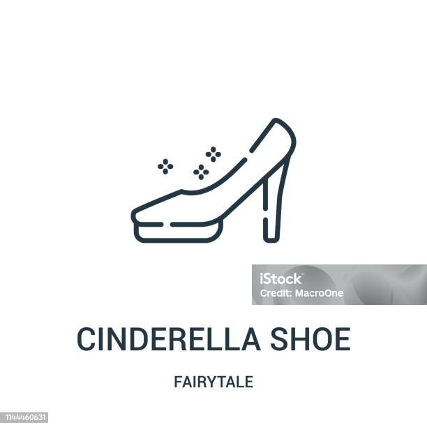 Cinderella Shoe Icon Vector From Fairytale Collection Thin Line Cinderella  Shoe Outline Icon Vector Illustration Stock Illustration - Download Image  Now - iStock