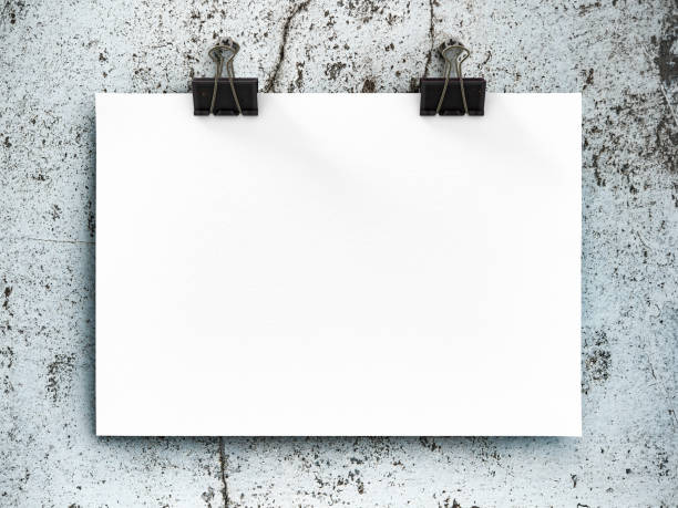 istock Poster mockup on old concrete wall 1144461208