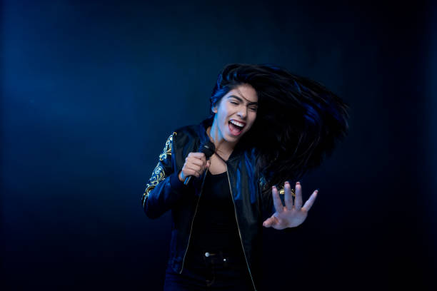 istock Amazing latino female musician 1144462920