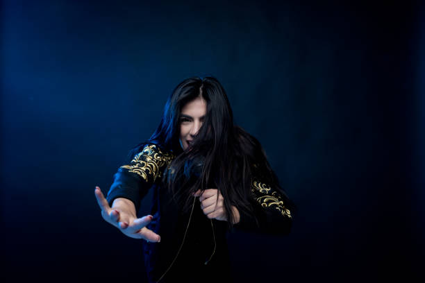 istock Amazing latino female musician 1144462923