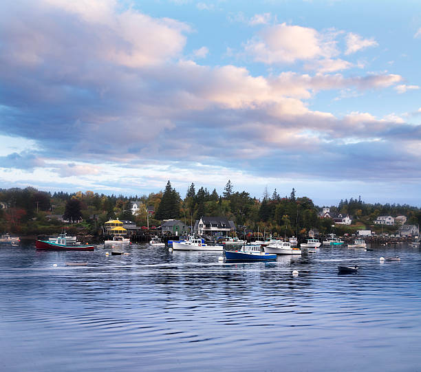 istock Lobster Boats In Harbor 114446377
