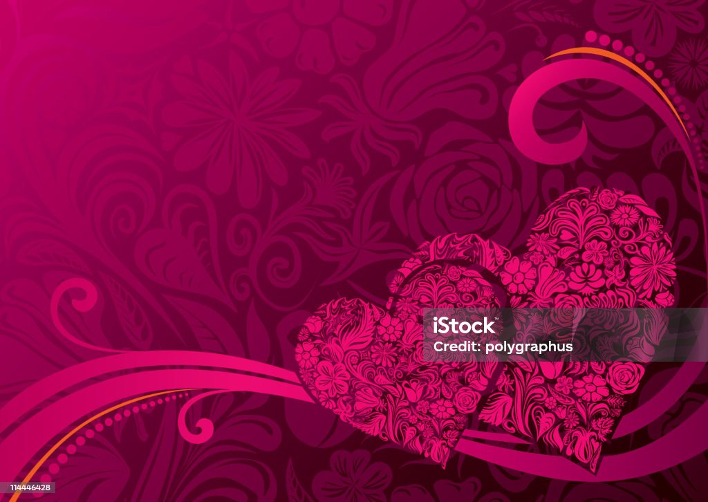 Valentinstag Hintergrund - Lizenzfrei Abstrakt Vektorgrafik