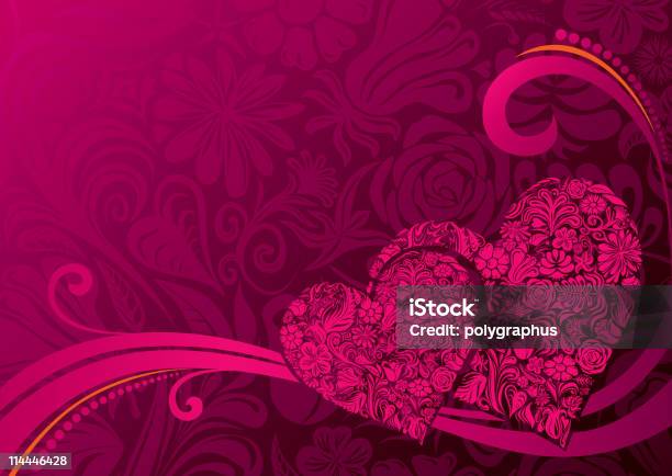 Walentynkowy Tle - Stockowe grafiki wektorowe i więcej obrazów Abstrakcja - Abstrakcja, Serce - Symbol idei, Bez ludzi