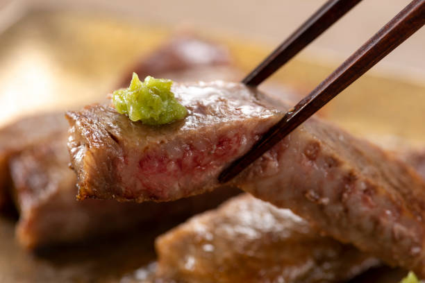 istock Loin steak with chopped wasabi 1144466014