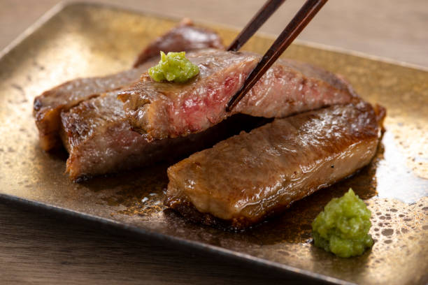 istock Loin steak with chopped wasabi 1144466066