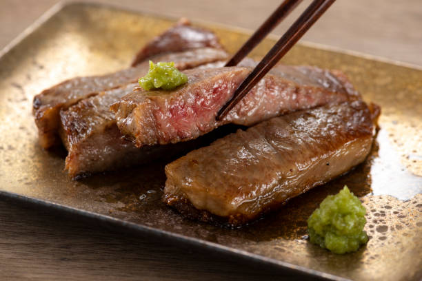 istock Loin steak with chopped wasabi 1144466081