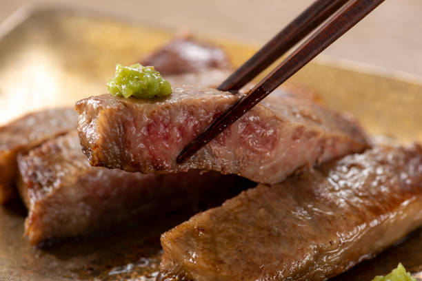 istock Loin steak with chopped wasabi 1144466099