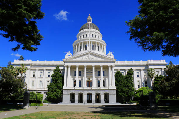 campidoglio della california a sacramento - california state capitol building foto e immagini stock