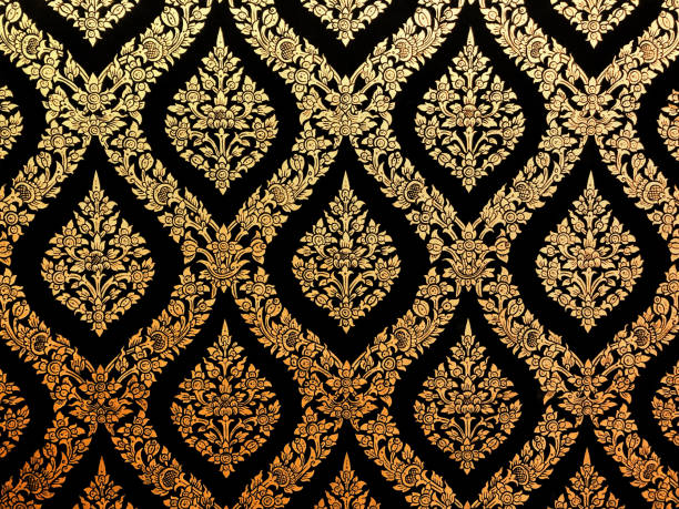 istock Thai art element gold Ethnic Art wall painting 1144470591