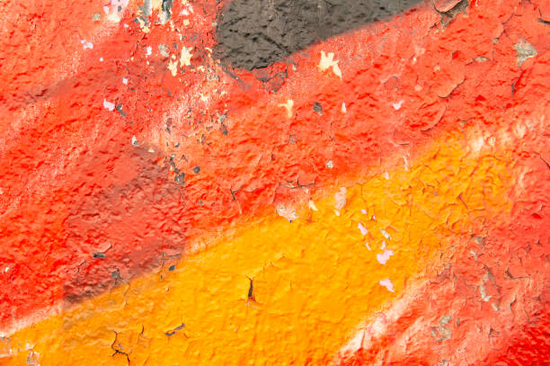 istock Texture - spilled color paint on the wall surface 1144470592