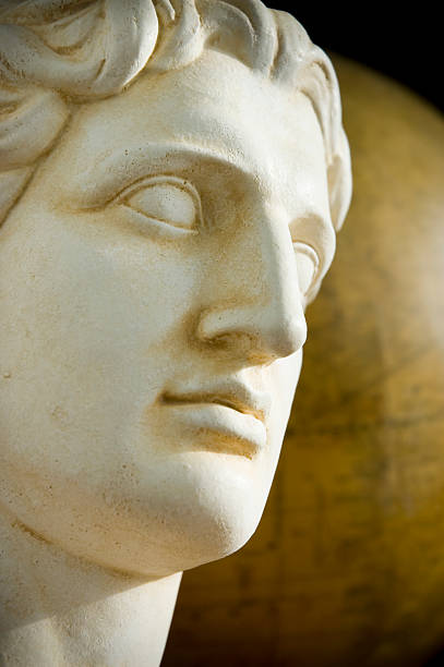 istock Alexander the Great face with bust for history 114447286