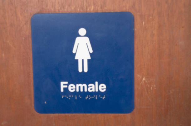 Signage at the beach showing Women's Restroom