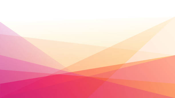 ilustrações de stock, clip art, desenhos animados e ícones de abstract triangular background - pink backgrounds geometric shape textured