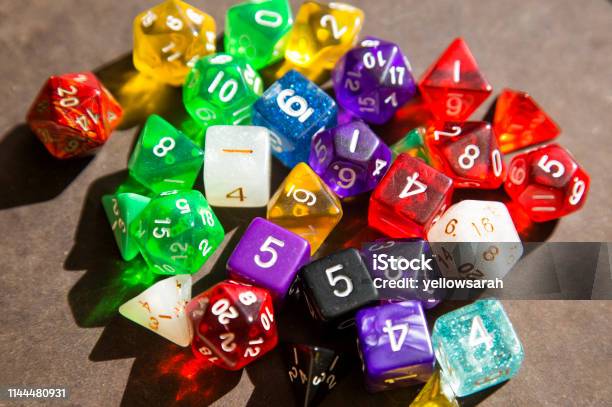 D20 Says Stock Photo - Download Image Now - Dice, Role Playing Game, Multi Colored