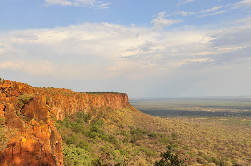 View from the rim of the sandstone Waterberg Plateau,Namibia.