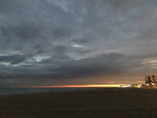 istock Sunset in Spring at Brighton Beach in Brooklyn, New York, NY. 1144490178