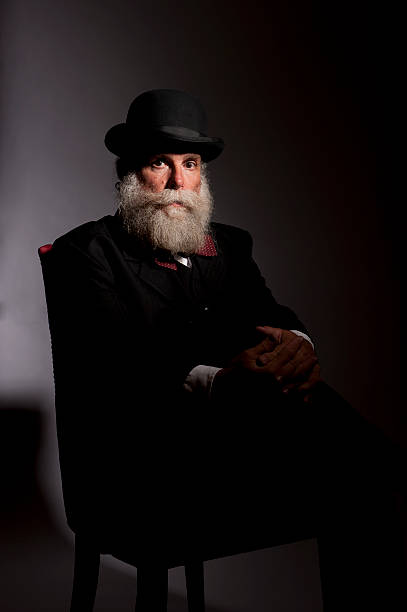 istock Historical man sitting on chair 114449056