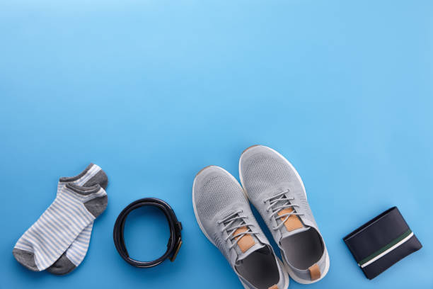 istock Mens summer casual clothes flat lay 1144491665