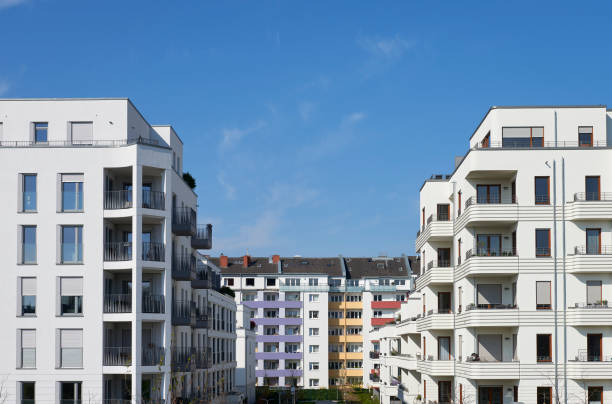 istock Old and new townhouses 1144491717