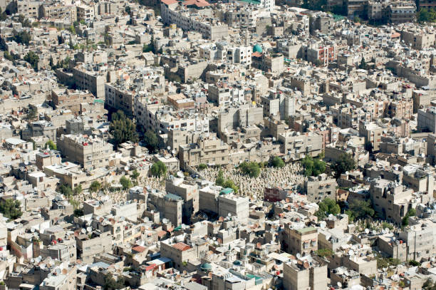 istock aerial view of Damascus (capital of Syria ) 114449392