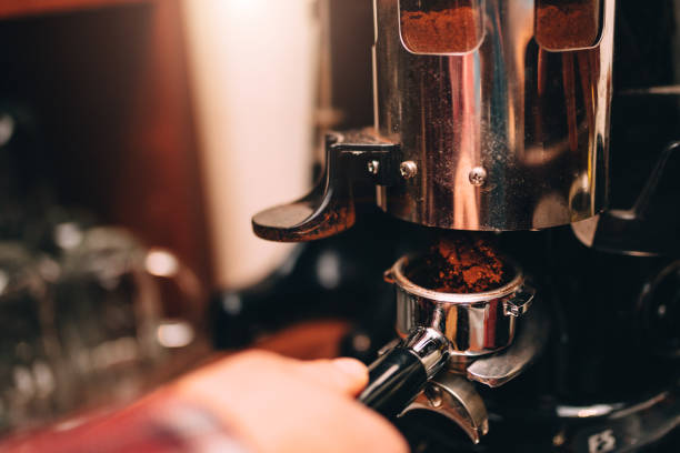 Coffee grinder with portafilter