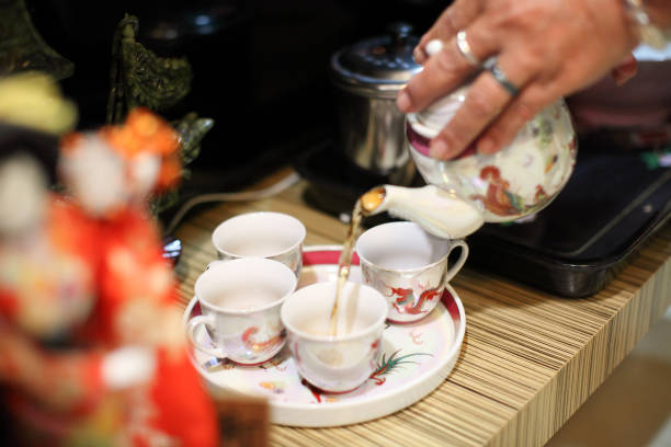 istock Chinese teapot for wedding tea ceremony 1144498431