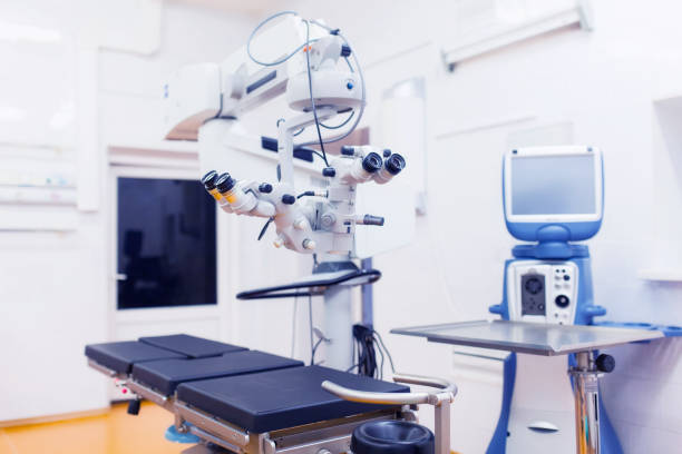 istock cataract surgery lasik device ophthalmology operation room. surgery background. surgical microscope 1144500063