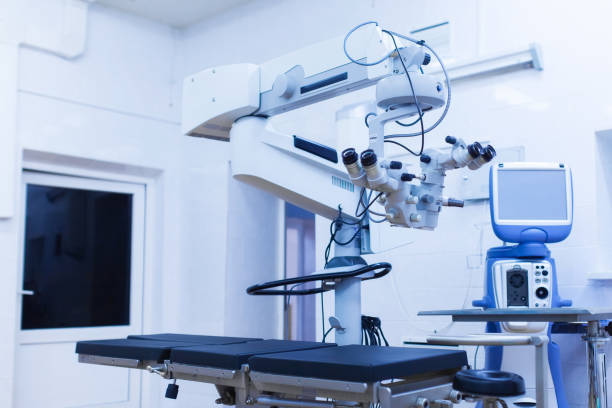 istock equipment for laser vision correction operating. ophthalmology operation room 1144500103