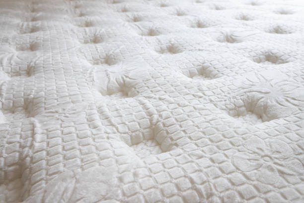 istock soft mattress background and texture. concept : allergy in bed room, dust mites on bed, sheep wool mattress. 1144501548