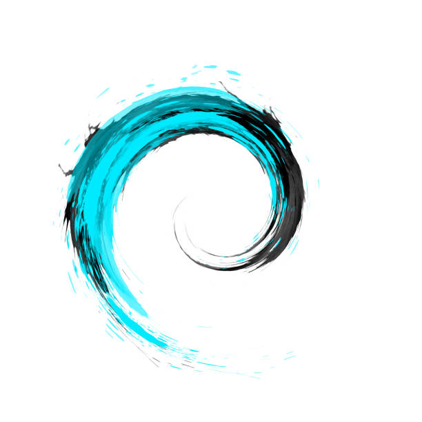 istock blue black spiral effect design element isolated on white geometric shape background 1144504187