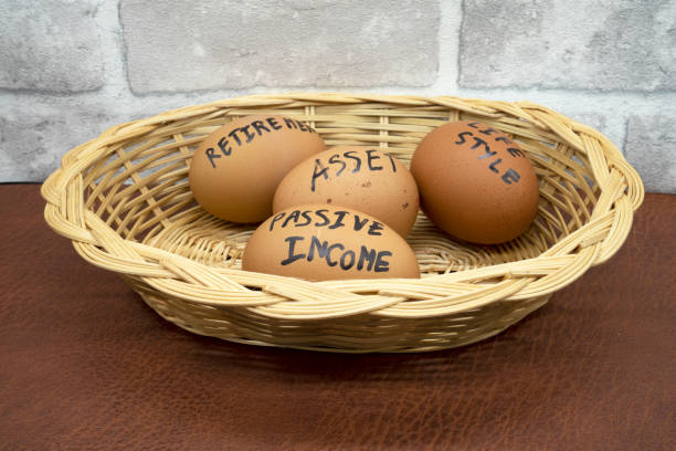istock eggs in the basket for concept passive income and retirement 1144507459