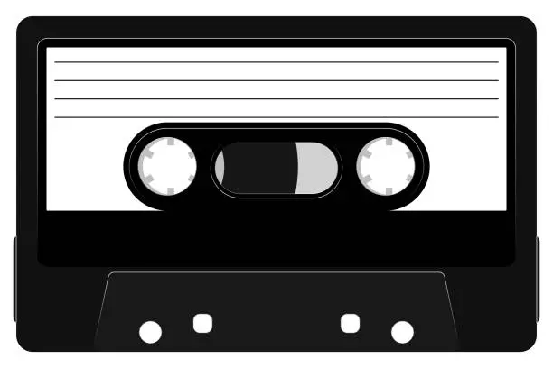 Vector illustration of Cassette tape