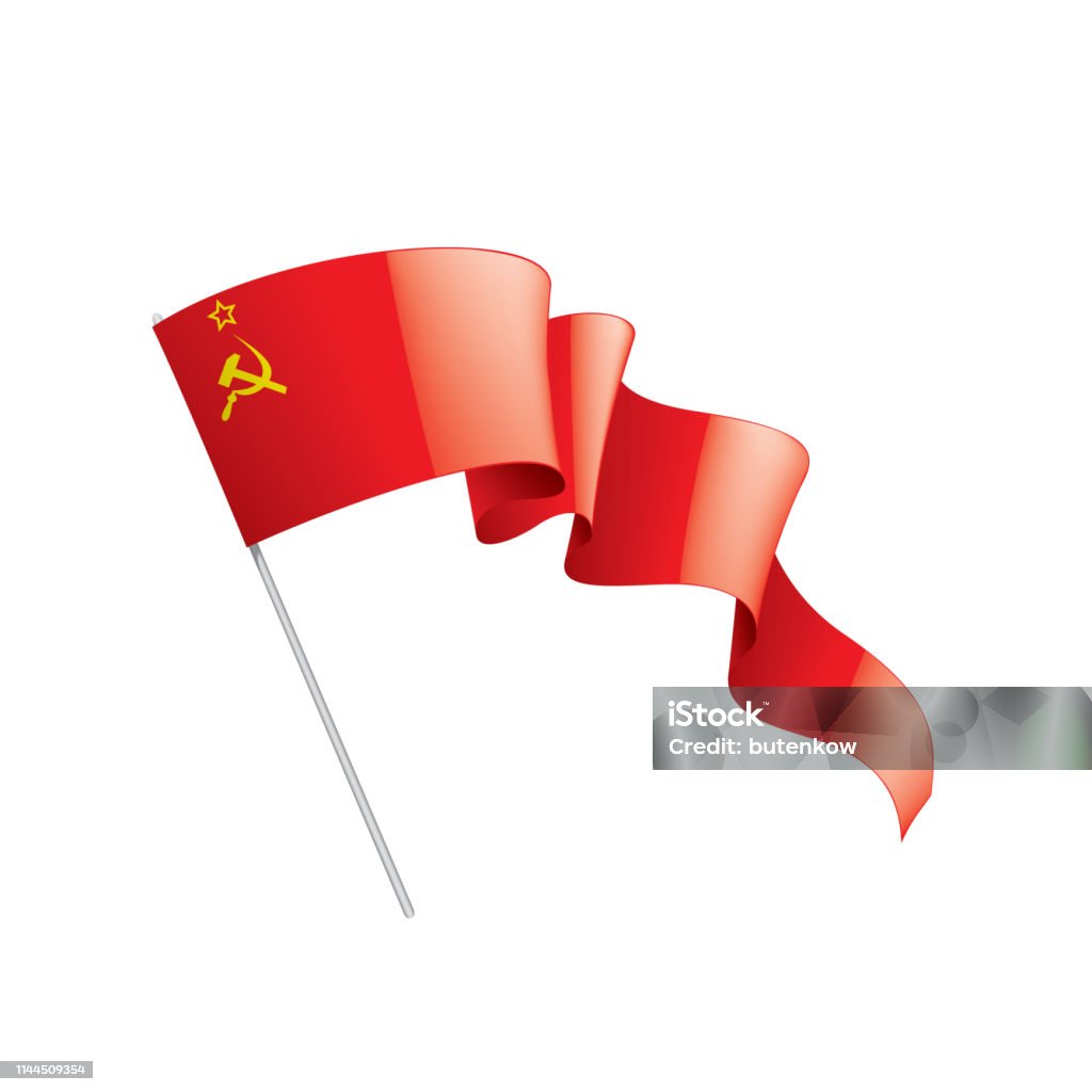 Lá Cờ Đỏ Của Liên Xô Hình Minh Họa Vector Trên Nền Trắng Hình minh ...