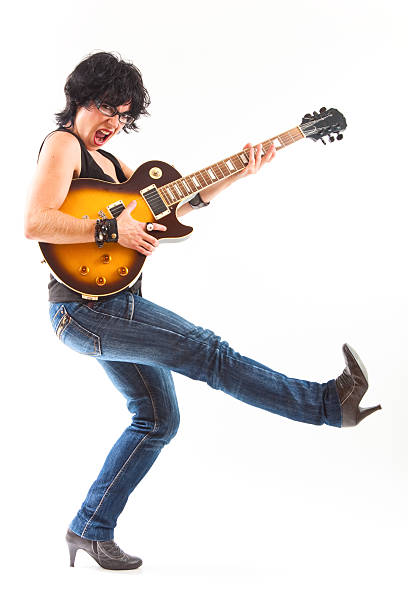 istock Woman rockstar. 114451039