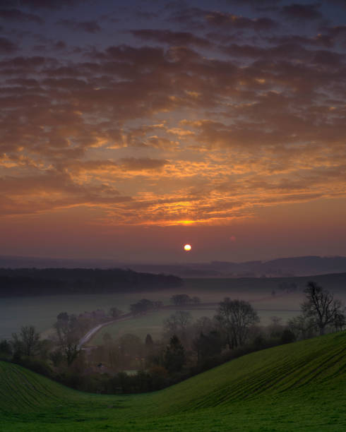 istock Spring sunrise over the South Downs near Hambledon, Hampshire, UK 1144513628