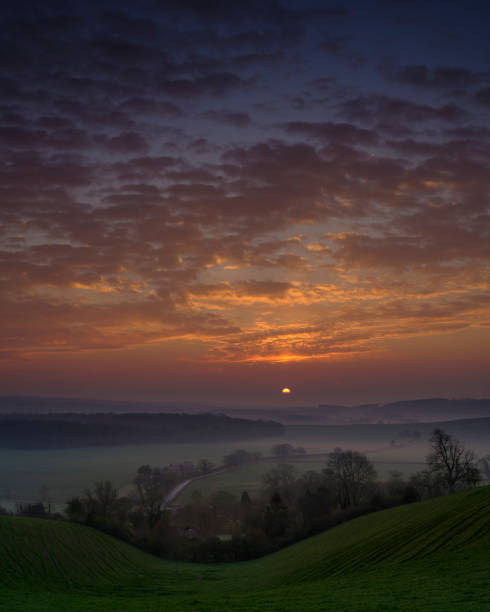 istock Spring sunrise over the South Downs near Hambledon, Hampshire, UK 1144513925