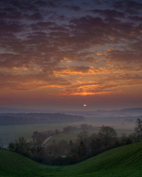 istock Spring sunrise over the South Downs near Hambledon, Hampshire, UK 1144514740