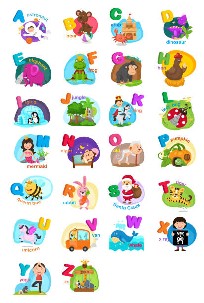 302 Animal Alphabet Chart Illustrations & Clip Art - iStock