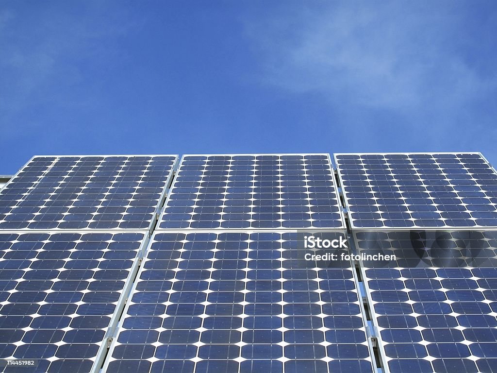 Solar-Zelle  - Lizenzfrei Blau Stock-Foto