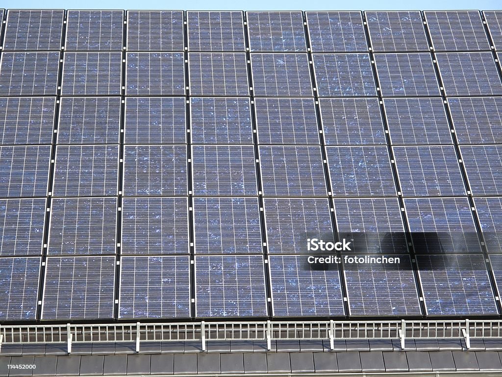 Solarkollektoren - Lizenzfrei Dach Stock-Foto