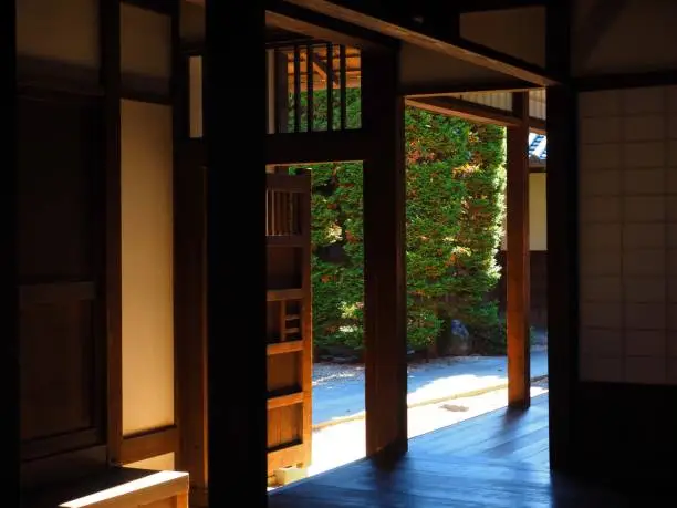 Photo of traditional Japanese style house interior