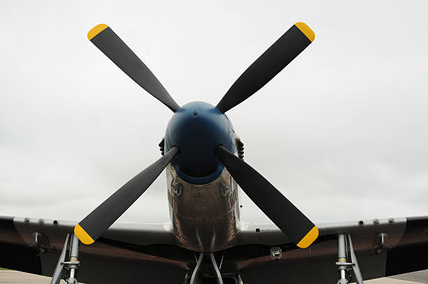 istock Close up of a Mustang Propeller 114452211