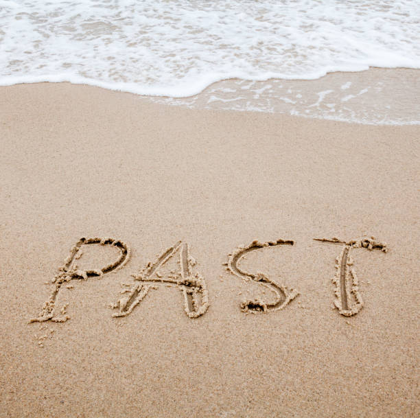 istock Word past written on the sand 1144522365