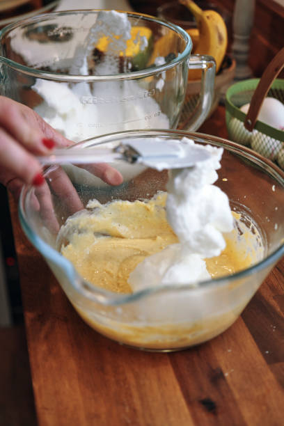 istock Preparing Mango Banana Souffle in Domestic Kitchen 1144523163