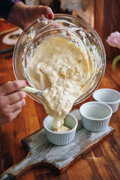 istock Preparing Mango Banana Souffle in Domestic Kitchen 1144523181