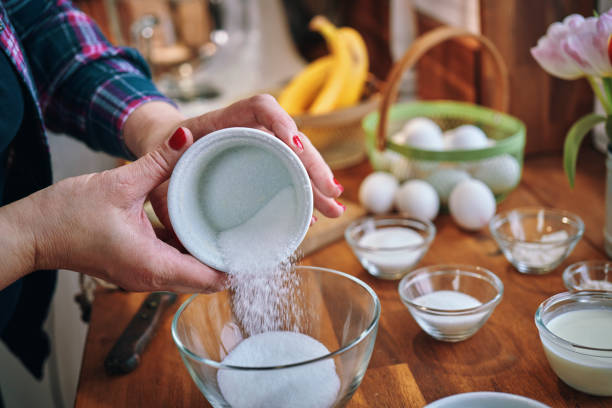 istock Preparing Mango Banana Souffle in Domestic Kitchen 1144525146