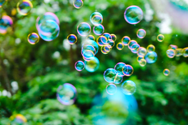 istock Beautiful colorful nature soap bubbles texture background and wallpaper 1144530951