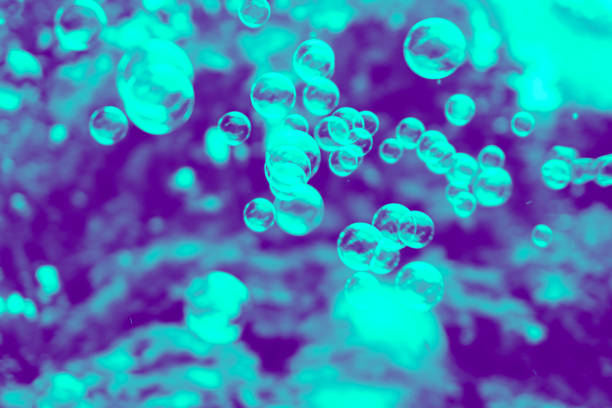 Beautiful colorful nature soap bubbles texture background and wallpaper