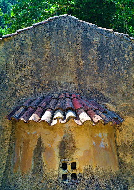 istock Beautiful old chapel wall detail. 1144531548