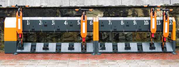 istock Kick scooters rental station 1144531894